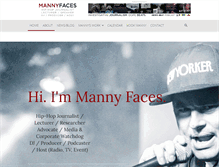 Tablet Screenshot of mannyfaces.com